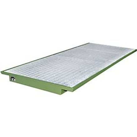 Hangende opvangbakken voor stelling type EHW 3300, groen RAL6011