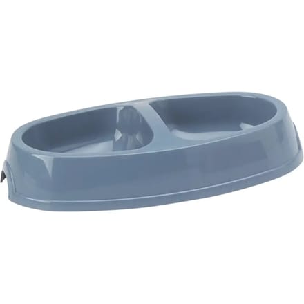 Savic Picnic Twin Cat Feeding Bowl 23.5 x 13 cm 2 x 0.15L