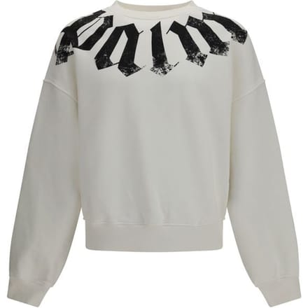 Palm Angels Witte Katoenen Sweatshirt