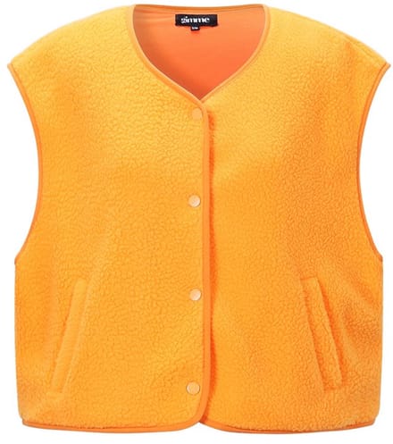 Woven Polyester Fiber Women's Vest Casual Solid Color Fall/Winter