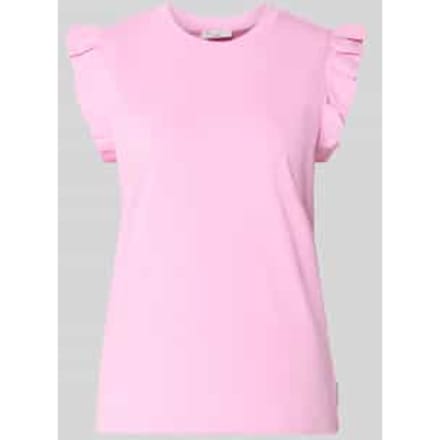 regular fit top van puur katoen