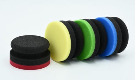 4 x Garage Freaks Hand polijst pads 100 mm. 4 Polijst gradaties!