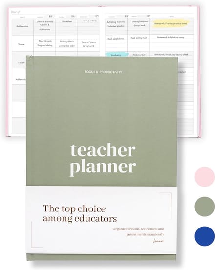 Docentenplanner 2024-2025 - 218 pagina's met groot schrijfvlak en hardcover