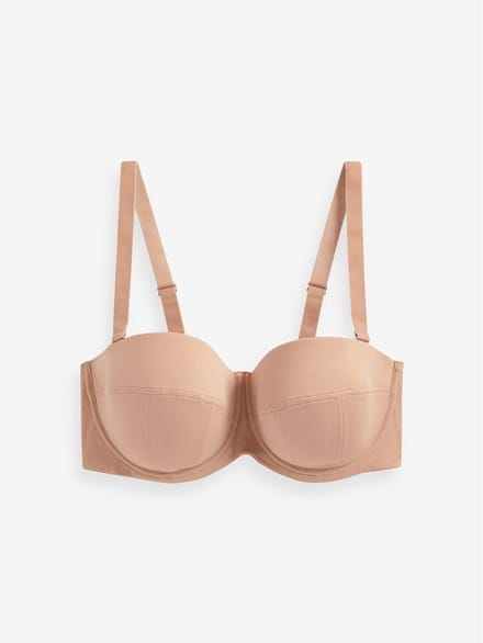 Next - Dames - F-K Ultimate Support licht gewatteerde multifunctionele strapless BH - Naturel
