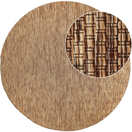 Binnen- en buitenkleed Venezia koffie 200 cm rond