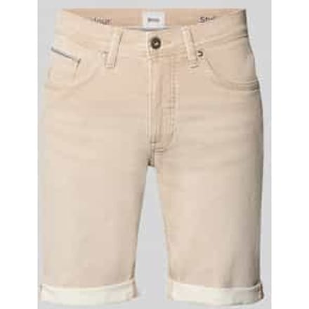 slim fit korte jeans van katoenmix model 'CHRIS'