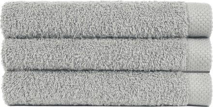 Handdoek 50x100 cm Uni Pure Royal Licht Grijs - 4 stuks