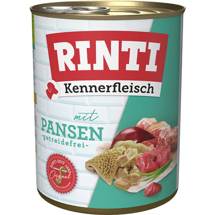 6x800g "Kennerfleisch" Pens RINTI Hondenvoer