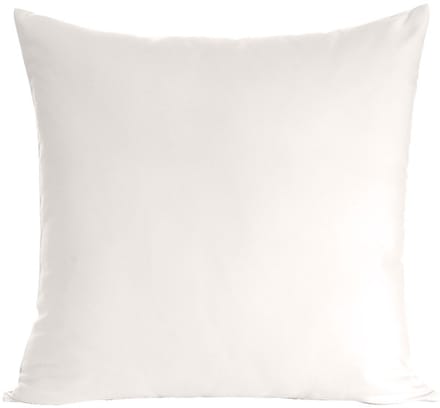 Witte katoenen kussensloopmat 40x40 cm - effen kleur om te slapen