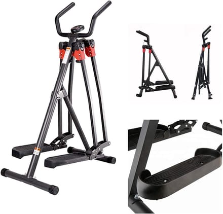 Elliptische Crosstrainer - Fitness Loopband - Thuis Trainen - Inklapbaar Ontwerp - 100 kg Max - Zwart