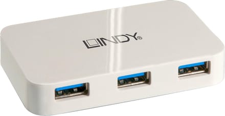 USB Hub LINDY 43143 White