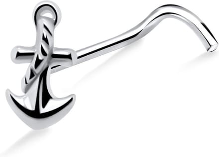 Joy|S - Zilveren neuspiercing anker