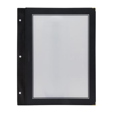 Securit A4 set extra insteekhoezen zwart (5 stuks)
