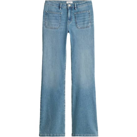 Flared Jeans met knoopsluiting