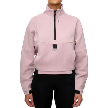 Superdry Code Tech Sweatshirt Met Halve Rits Roze S Vrouw