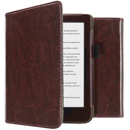 imoshion Vegan Leather Bookcase voor de Kobo Clara HD - Donkerbruin