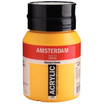 Amsterdam Standard Series Acrylverf Pot 500 ml Azogeel Donker 270