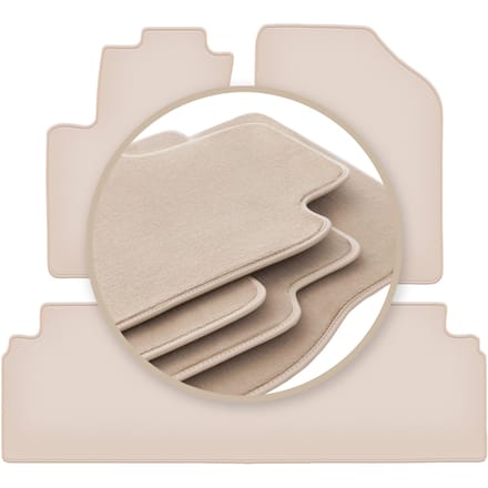 PREMIUM beige vloermatten voor: Kia Venga minivan 2009-2017