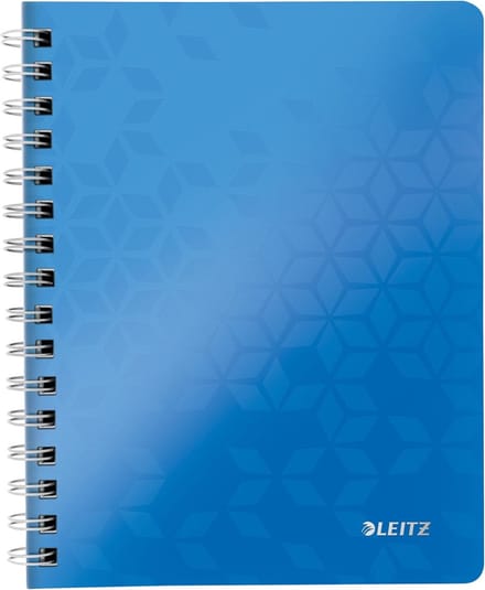 Leitz WOW schrift ft A5, gelijnd, blauw 6 stuks