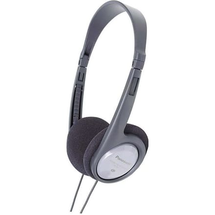 Panasonic RP-HT090 Televisie On Ear koptelefoon Kabel Grijs Volumeregeling