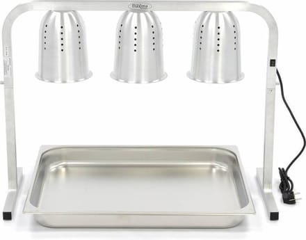 Warmtebrug - 3 Lampen - incl. Lampen en 1x 1/1 GN Bak