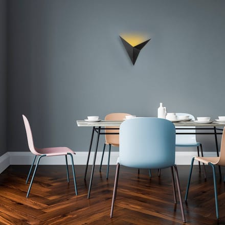 Opviq Bird 3201 wandlamp, driehoekig ontwerp, zwart