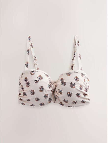 Next - Dames - F-K Twist Bandeau Bikini Top - Crème