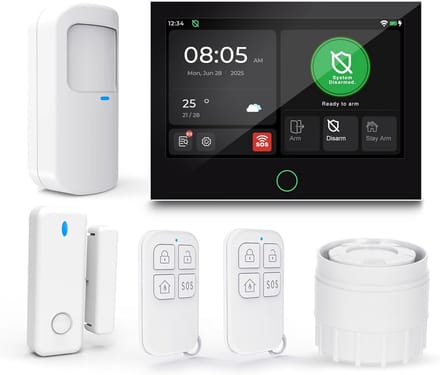 Draadloos DIY Alarmsysteem voor Thuisbeveiliging met Touchscreen en App Bediening