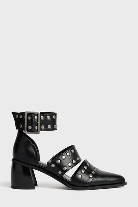Killstar - Gothic Hoge hak - Celestial Summer - Midnight Vale Studded Heels - EU36 tot EU40 - voor Vrouwen - zwart