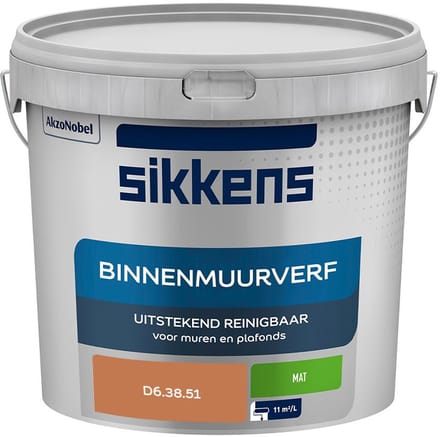 Sikkens - Binnenmuurverf Mat - D6.38.51 - Mengverf - 5 L