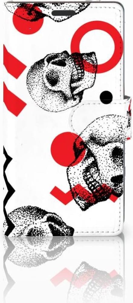Telefoonhoesje met Naam Sony Xperia Z3 Skull Red