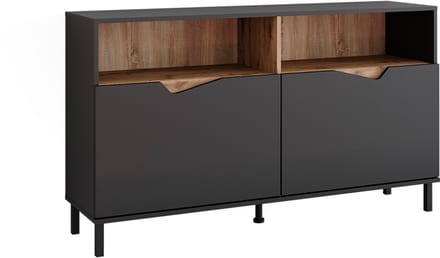 Vicco Marelle Sideboard – 140 x 81.3 cm met 2 deuren Antraciet/Artisan