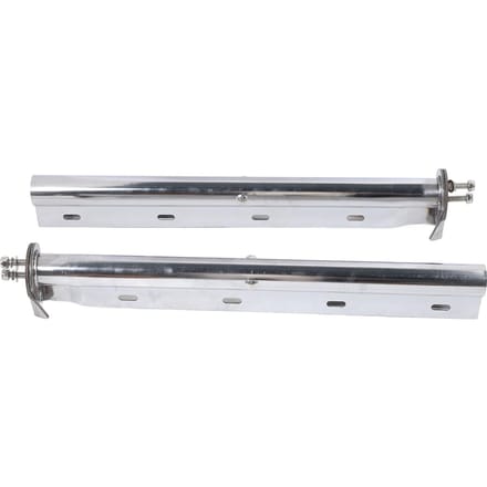 1 Paire Support de Garde-boue Espacement des Boulons de 1‑1 8 Pouces Longueur de 28 Pouces Acier Inoxydable Remplacement de Support de Garde-boue pour Freightliner white