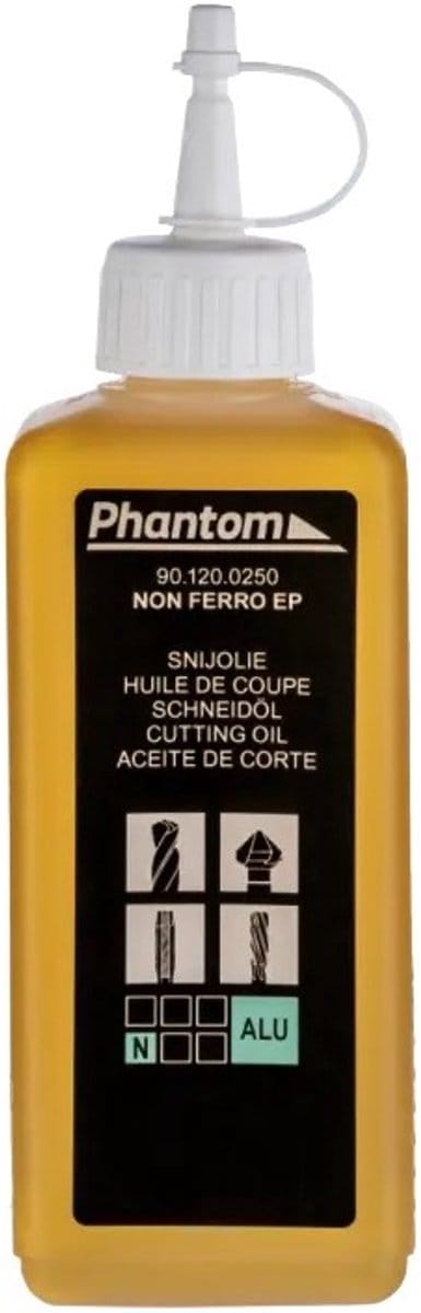 Phantom Non-Ferro Snijolie EP, chloor- en silicoonvrij, op mineraaloliebasis 250 ml
