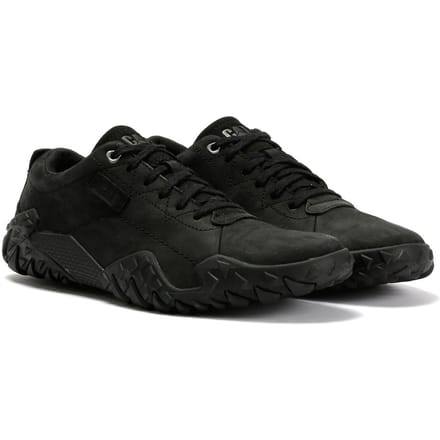 Caterpillar Gridlock Lo Tumbled Nubuck Heren Zwarte Veterschoenen