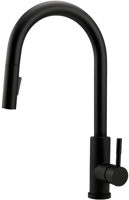 Pure.Sink Elite Steel Stream-S kitchen faucet Matte Black with pull-out spout PS8045-10
