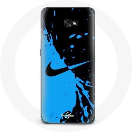 Coque - Nike - Samsung Galaxy A3 2017 - Souple - Bleu et Noir - Protection noir