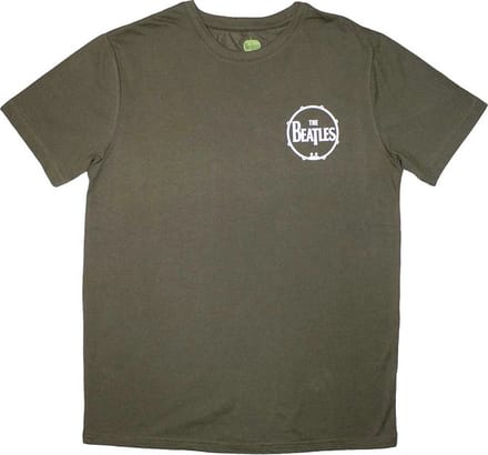 The Beatles - Mini Drum Logo Heren T-shirt - M - Groen