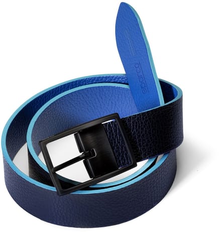 Sparco Martini Racing Leren Riem Martini Racing 105cm - Donkerbruin - Blauw - Maat 105cm