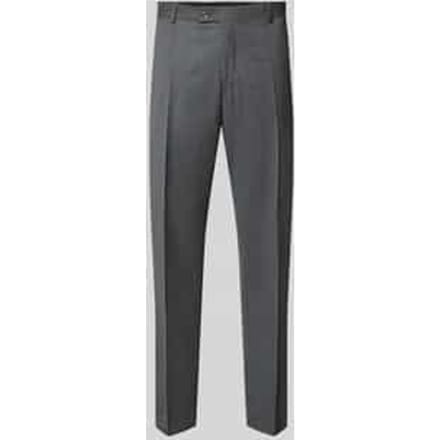 straight fit broek van scheerwolmix