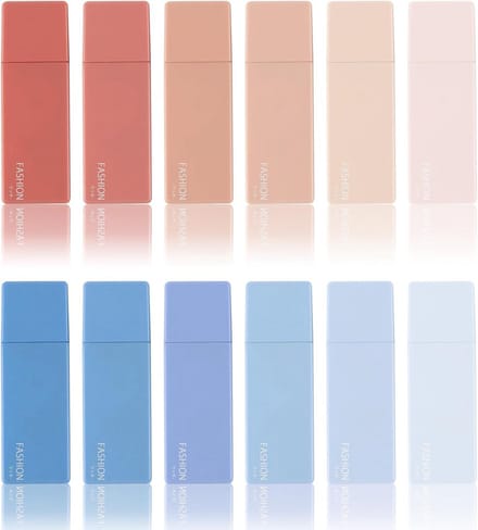 Correctierollers Set - Correctietape Rollers - Schrijffouten Corrigeren - Ergonomisch Ontwerp - 12 Stuks - Rood Blauw