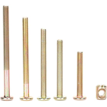100 Stuks Schroefmoer M6 Meubelverbinding Verzinkte Koolstofstaal Schroefmoer Assortiment Kit