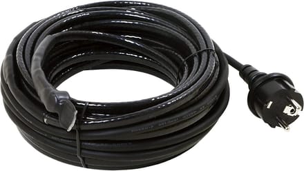 Verwarmingskabel met Thermostaat 12 Meter Zwart IP44