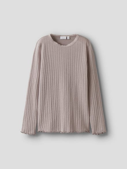 NAME IT - NKFWOSSA WO/SI RIB LS TOP - Meisjes - Blouses