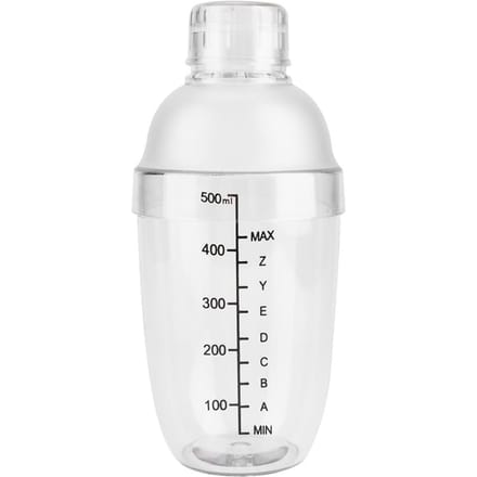 Lekvrije Transparante PC Hars Cocktail Shaker Mixer met Maatstreep Bar Tool(500 ml) white
