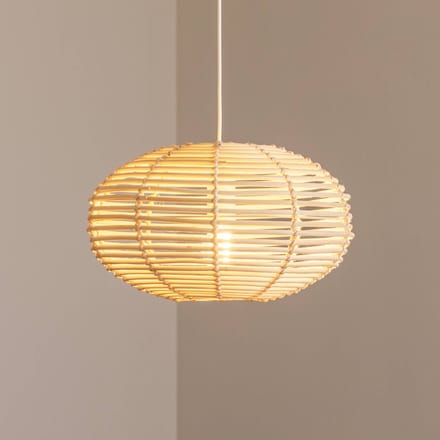 Nowodvorski Lighting Hanglamp RATTAN, Ø 40 cm, naturelbruin, rotan, E27
