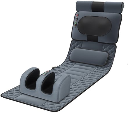 Massagemat met verwarmingspads voor volledige lichaamsmassage