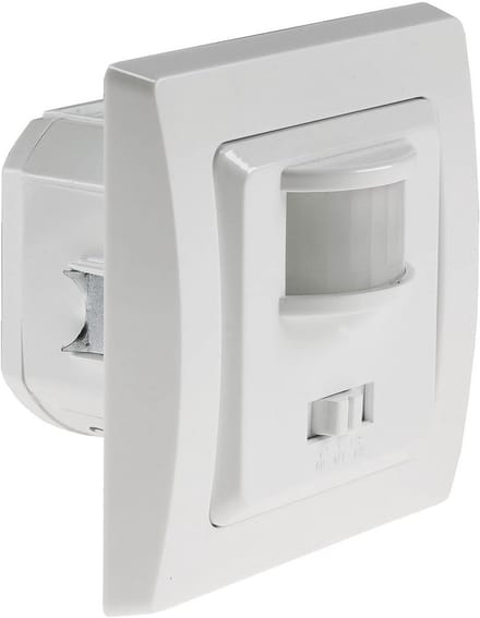 Bewegingsmelder Wit 400W voor Binnen - 2-Draad - Inclusief Frame