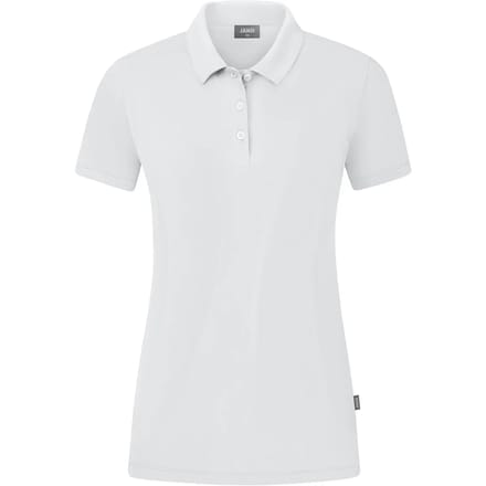 Jako Organic Polo Stretch Dames - Wit | Maat: 48