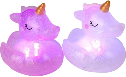 SunnyLIFE S22LISUN Bath Lights Unicorn S2 Badlichter Einhorn 2er Set, Mehrfarbig